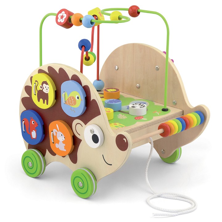 Viga Toys® Wooden Pull Along Activity Hedgehog
